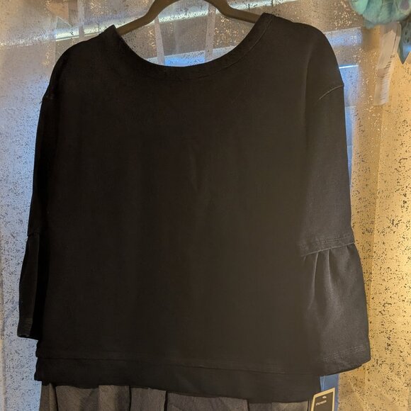 NWT V by Violet Weekend Tunic Navy Blue Preppy Sweater Dress Size S - Picture 2 of 11